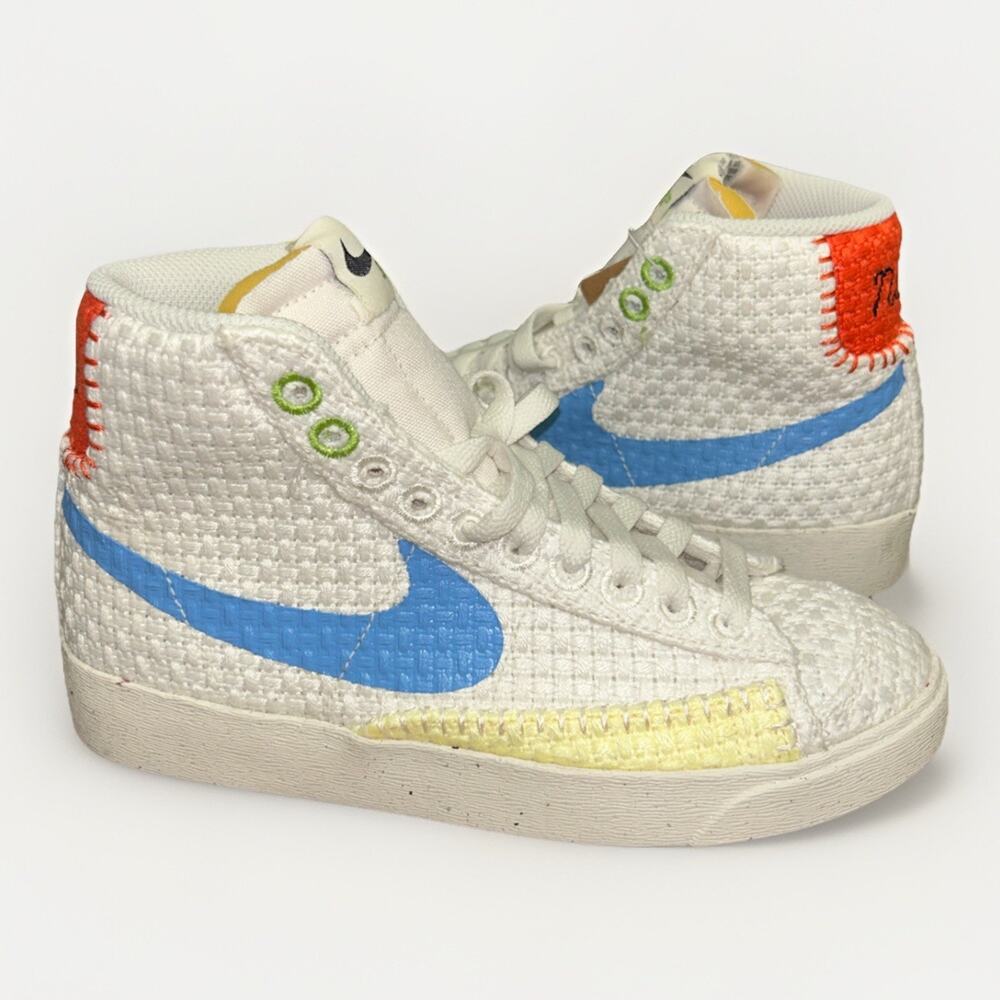 Nike Blazer Mid 77 Next Nature Hemp Sail Blue DV2173-100 Women Size 5.5